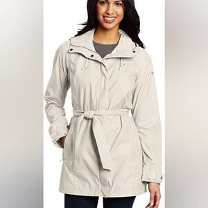 Columbia Pardon My Trench™ Rain Jacket Omni-Shield XS *Light Grey*